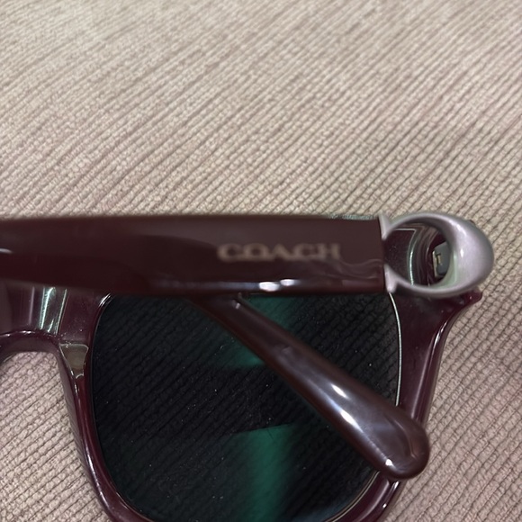 Coach sunglasses. Progressive lenses. No scratches or damage. Oxblood color. - Picture 3 of 8
